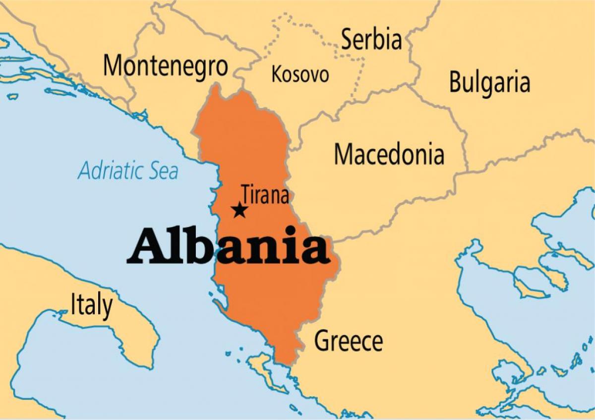 карта тырана Албанія