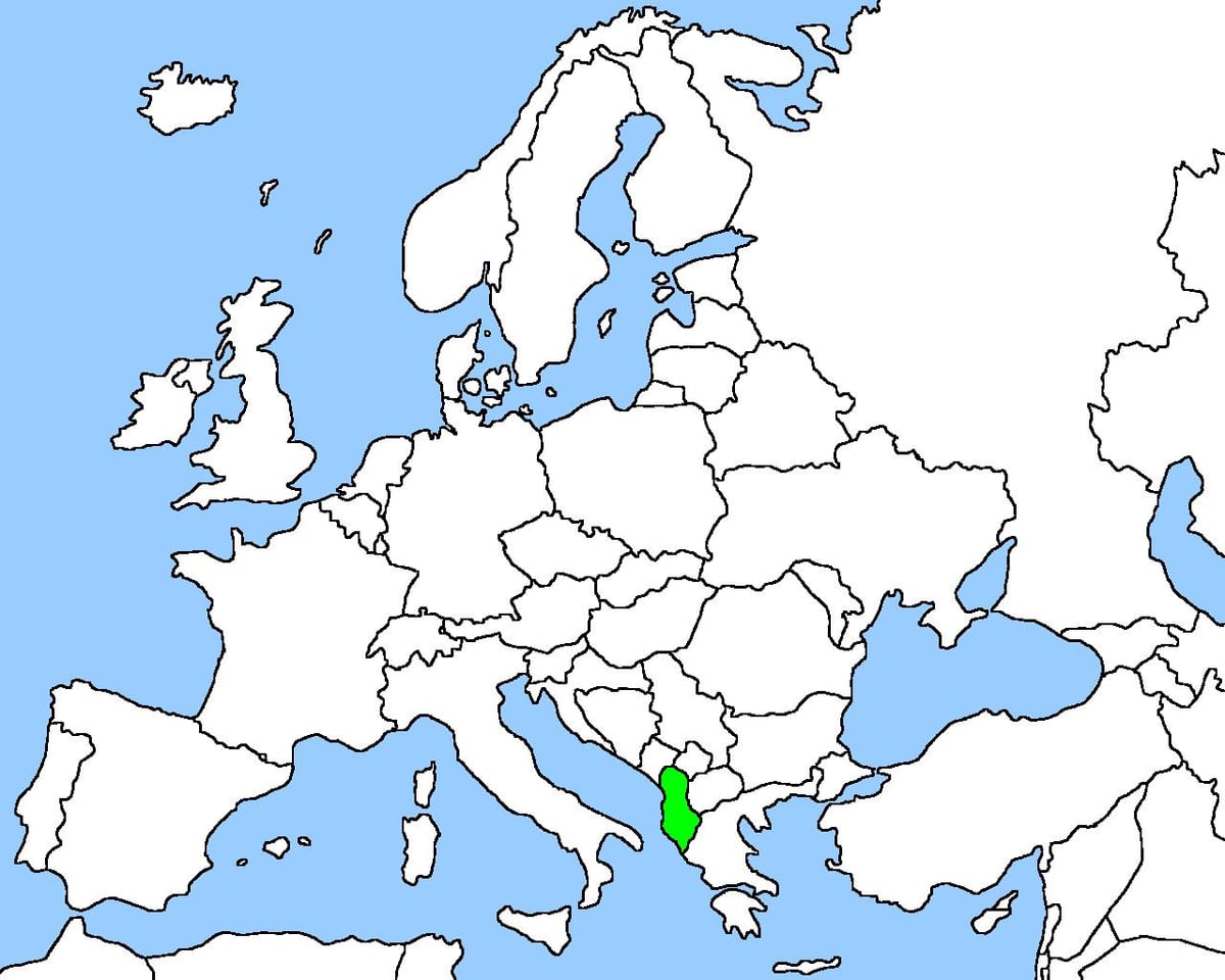 карта Албаніі карта праезду 