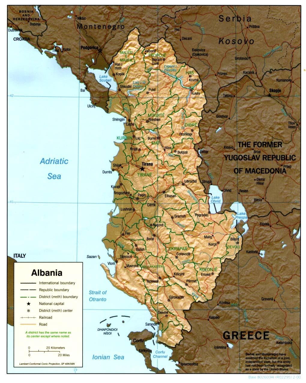 Албанская старой карце