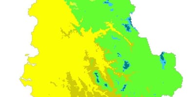 Карта Албаніі клімат