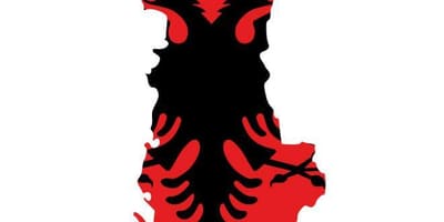 Карты сцяг Албаніі