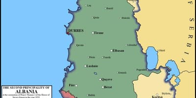 Карта дурэсе Албанія