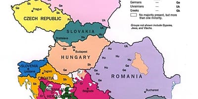 Этнічная карта Албаніі