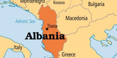 Карта тырана Албанія